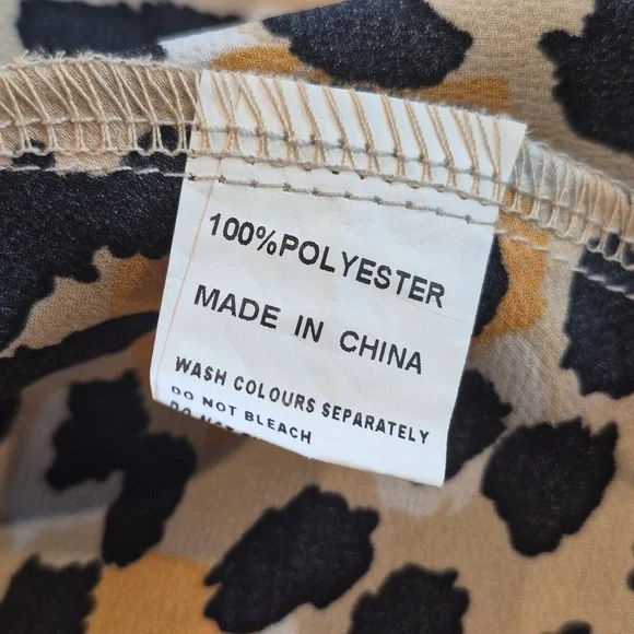 Australian Brand Into Asymmetrical Ruffle Hem Animal Print Skirt, Size 2 - Picture 9 of 9